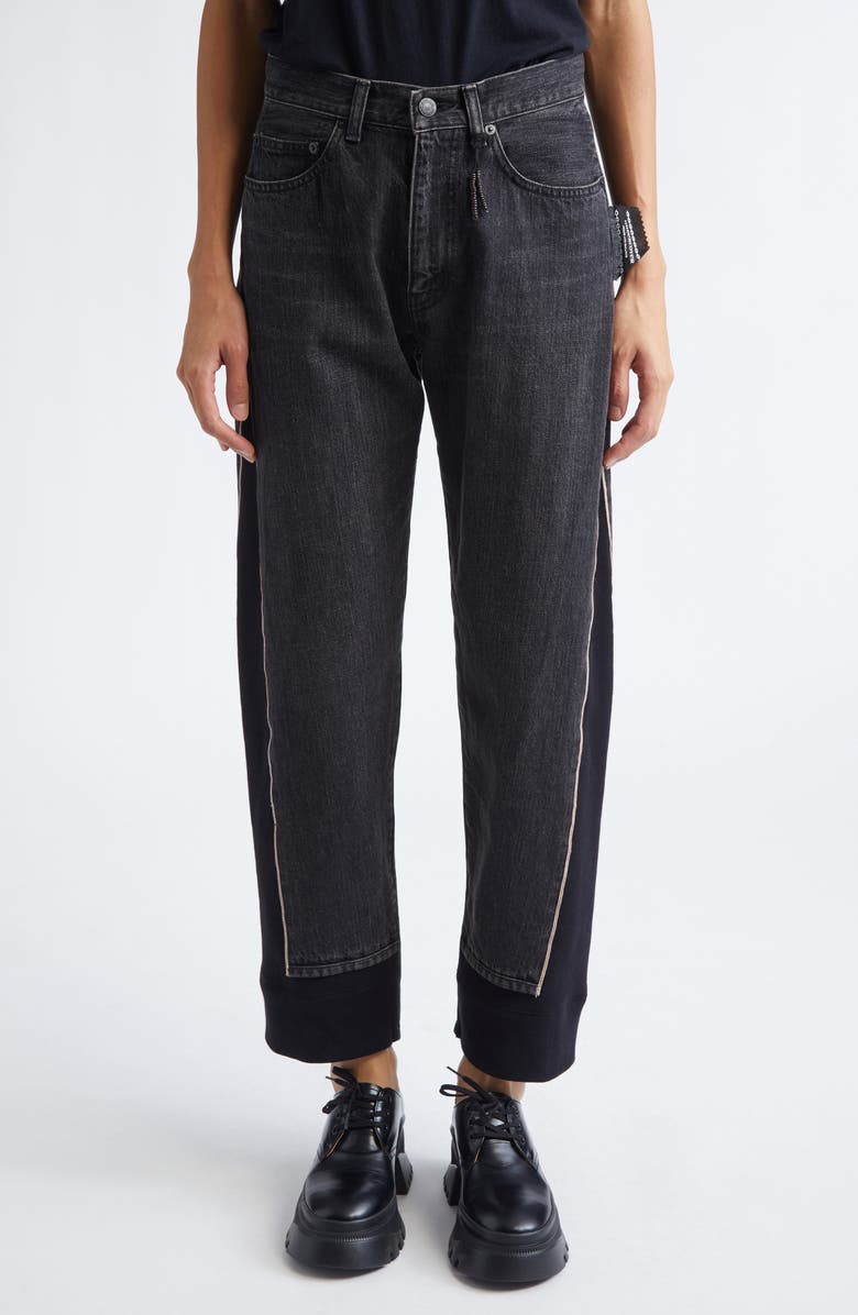 Undercover Mixed Media Pants, Main, color, Black