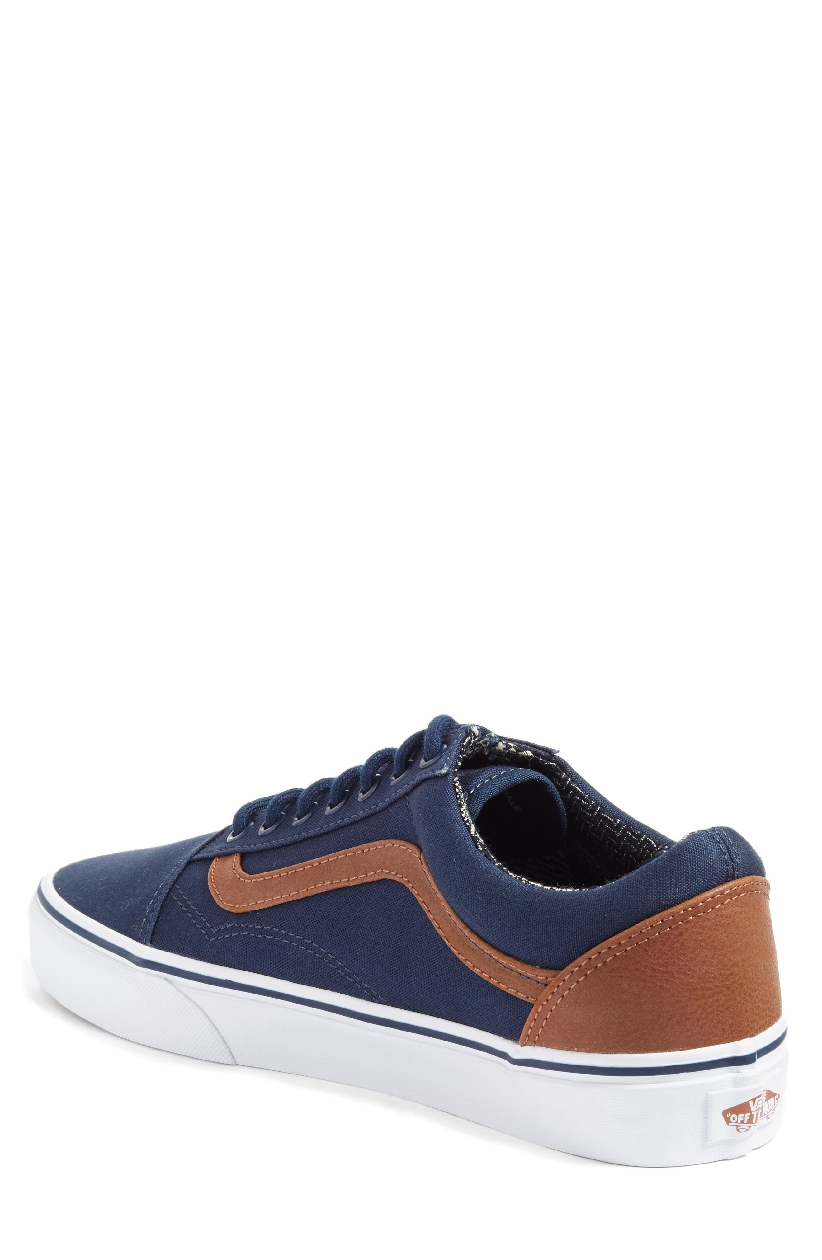 Old Skool Sneaker, Alternate, color, BLUE GREEN
