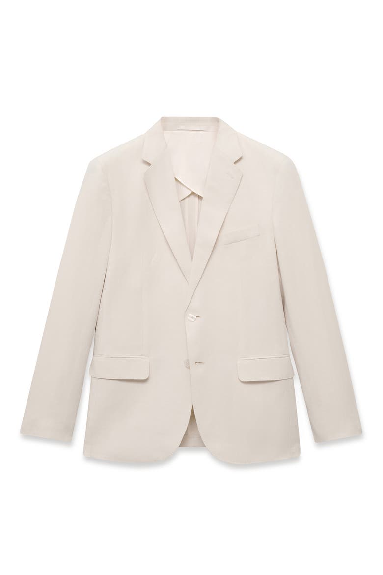 Slim Fit Suit Blazer, Alternate, color, ECRU