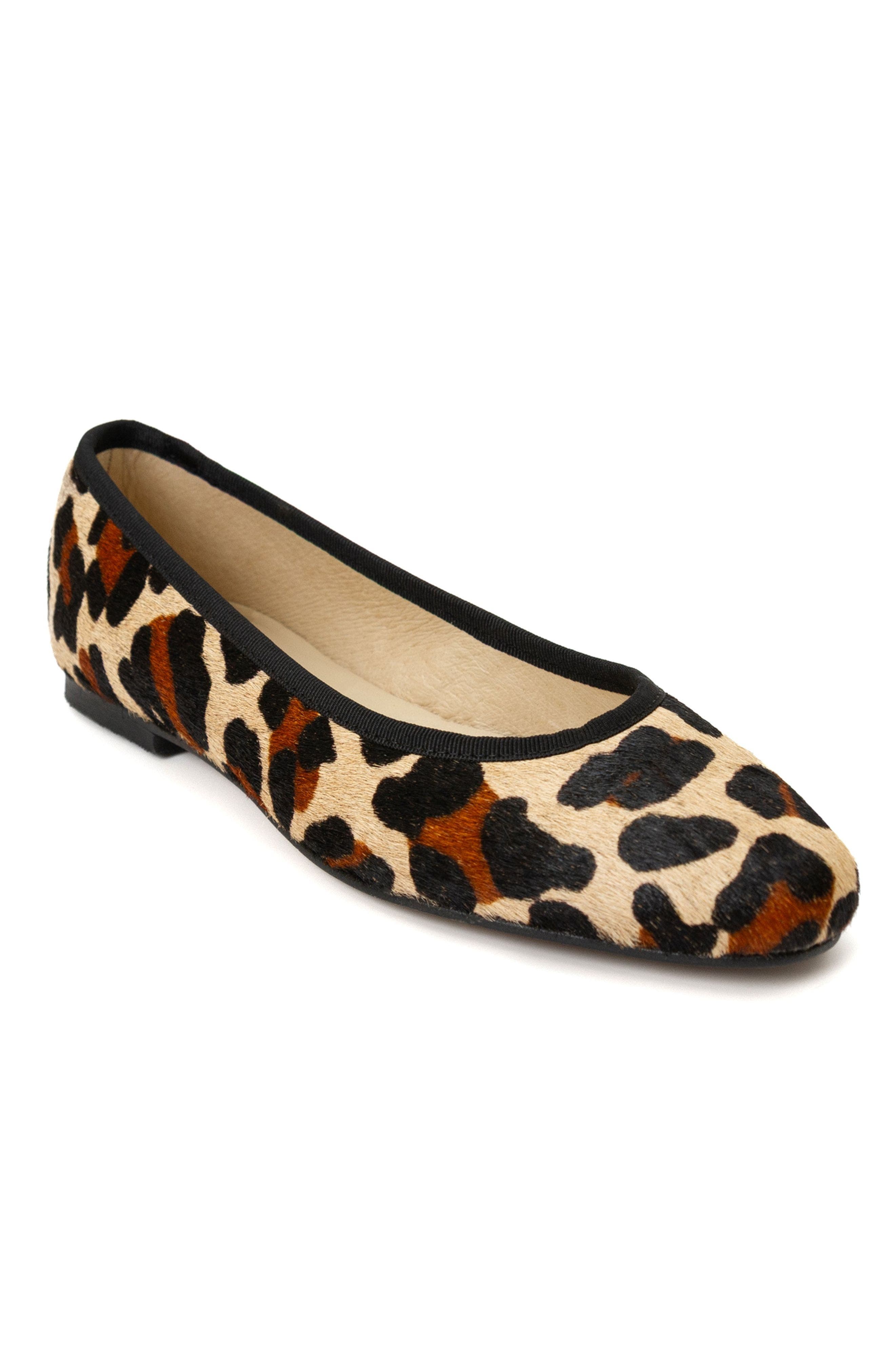 Menina Step Sandrine Ballet Flat, Alternate, color, Leopard Print