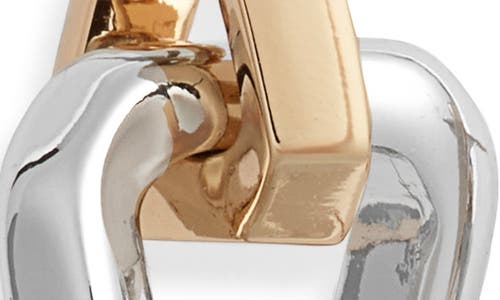 Allsaints Hex Mismatch Drop Earrings In Two Tone
