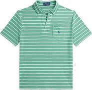 Polo Ralph Lauren Kids' Stripe Cotton & Linen Pocket Polo