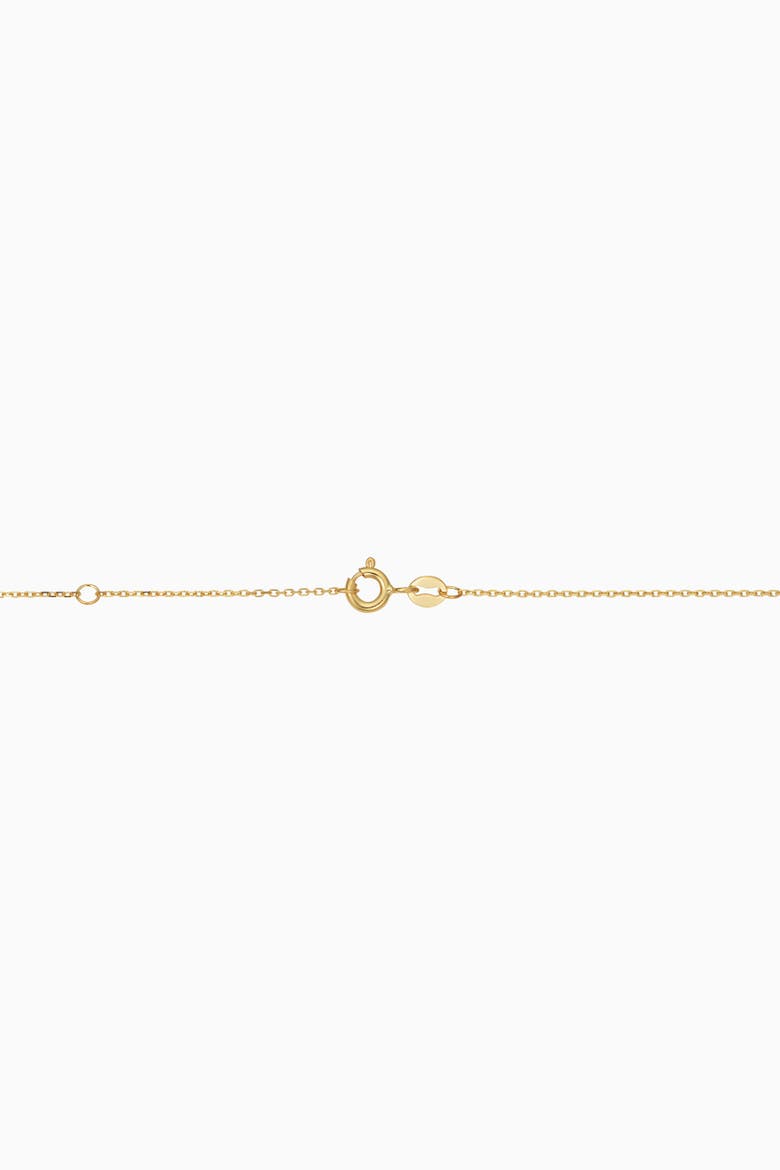 14K Yellow Gold Lucky You Anklet, Alternate, color, Yellow Gold