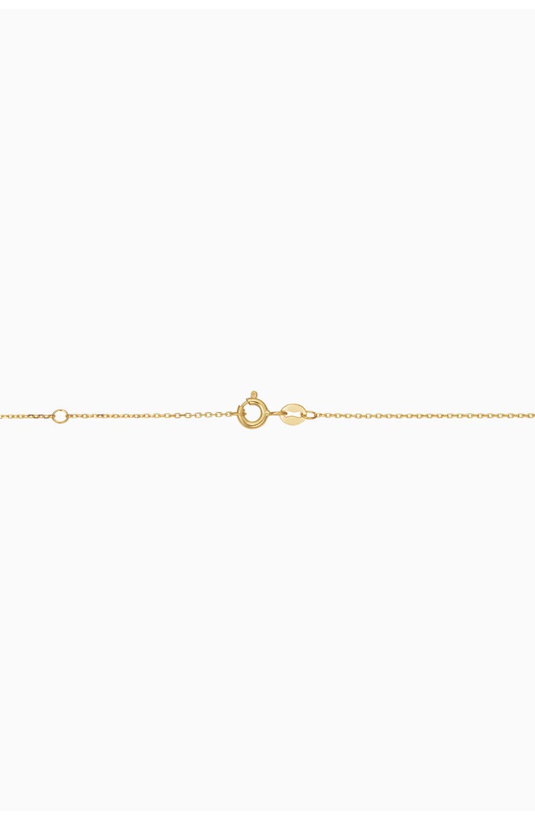 Oradina 14K Yellow Gold Lucky You Anklet, Alternate, color, Yellow Gold