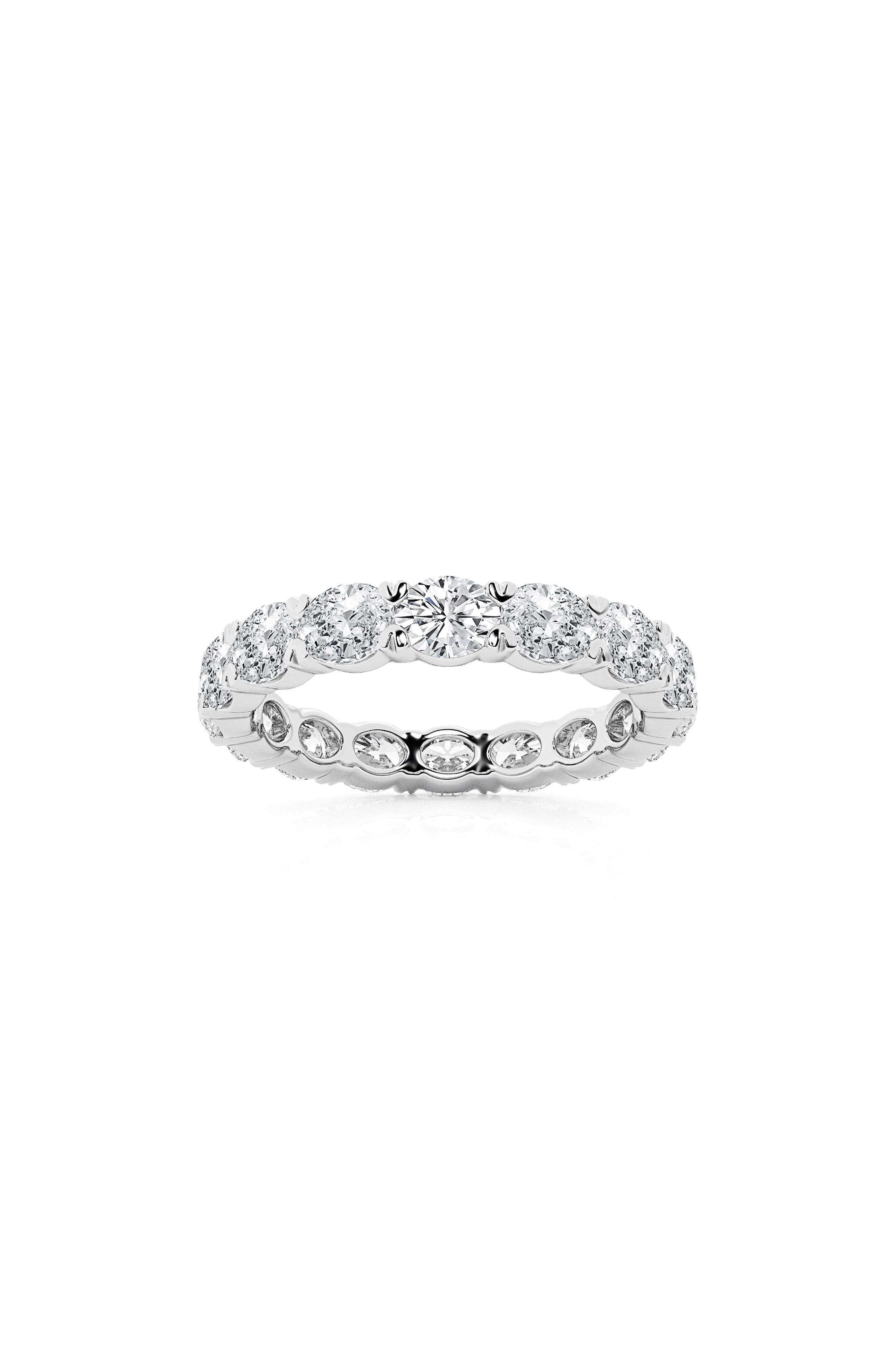 Badgley Mischka Collection White Gold Lab Created Diamond Ring - 2.00 ...