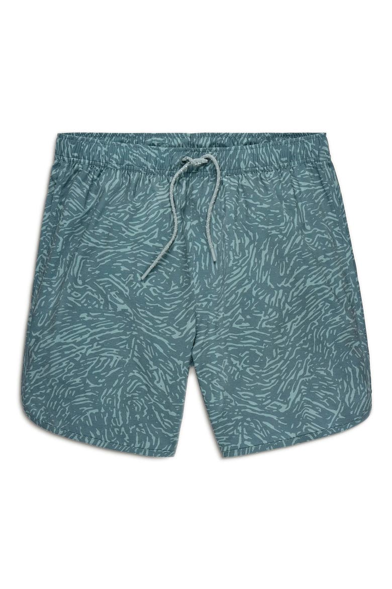 Reverb Water Resistant Hybrid Performance Shorts, Alternate, color, TIDAL FLOW PRINT STORMY SEA