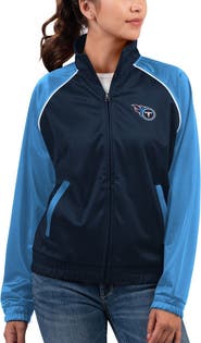 G-III 4HER BY CARL BANKS Women's G-III 4Her by Carl Banks Navy Tennessee Titans Showup Fashion Dolman Full-Zip Track Jacket