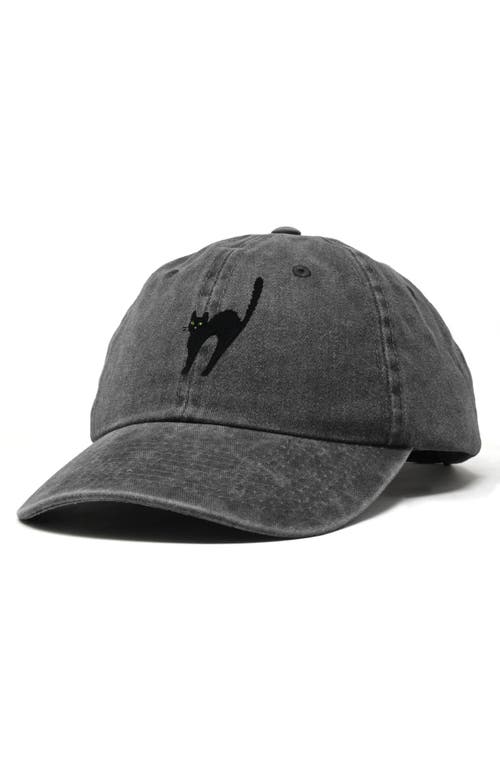 DALIX DALIX BLACK CAT EMBROIDERED CASUAL HAT 