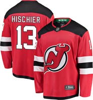 FANATICS Youth Fanatics Branded Nico Hischier Red New Jersey Devils Home Breakaway Player Jersey