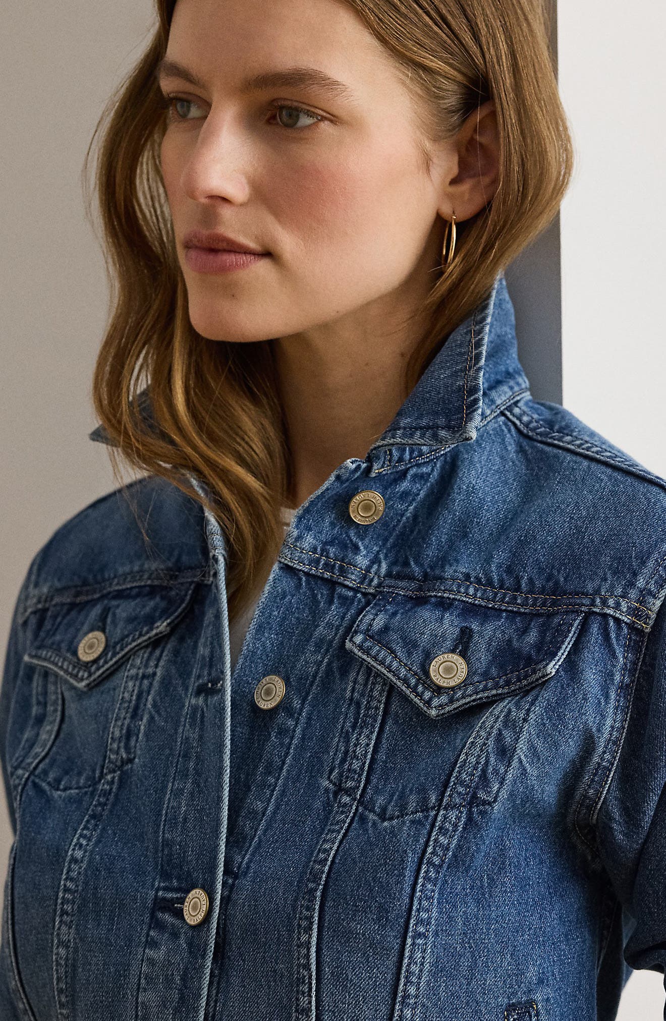 Женские Lauren Ralph Lauren Denim Trucker Jacket — фото 6