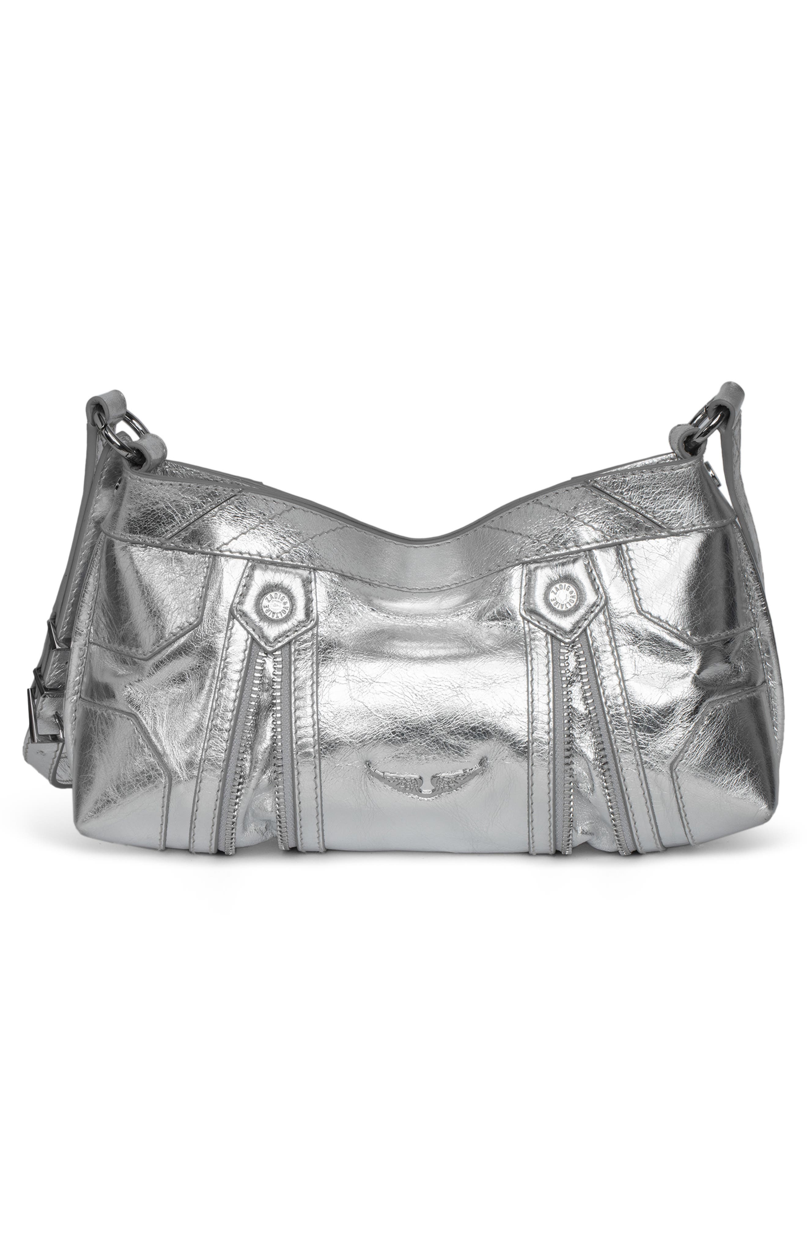 Zadig & Voltaire Sunny Mood Vintage Metal Crossbody Bag, Alternate, color, 