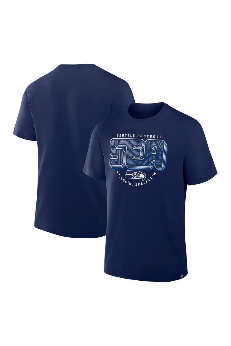 Men's Fanatics College Navy Seattle Seahawks Hometown True Favorite T-Shirt, Main, color, College Navy