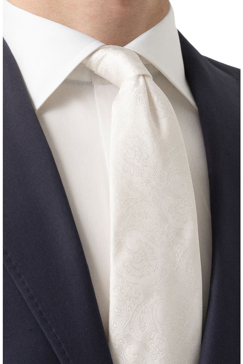 Paisley Silk Tie, Alternate, color, NATURAL