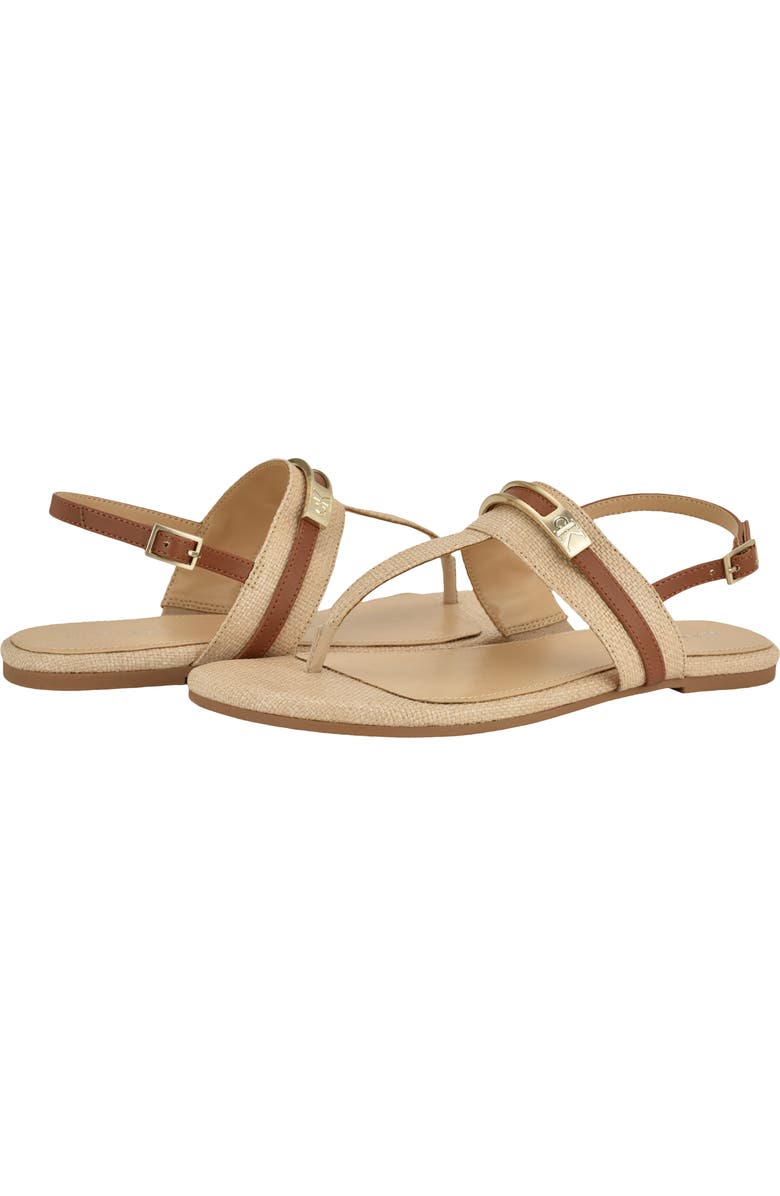 Calvin Klein Bettia Slingback Sandal, Alternate, color, Medium Natural