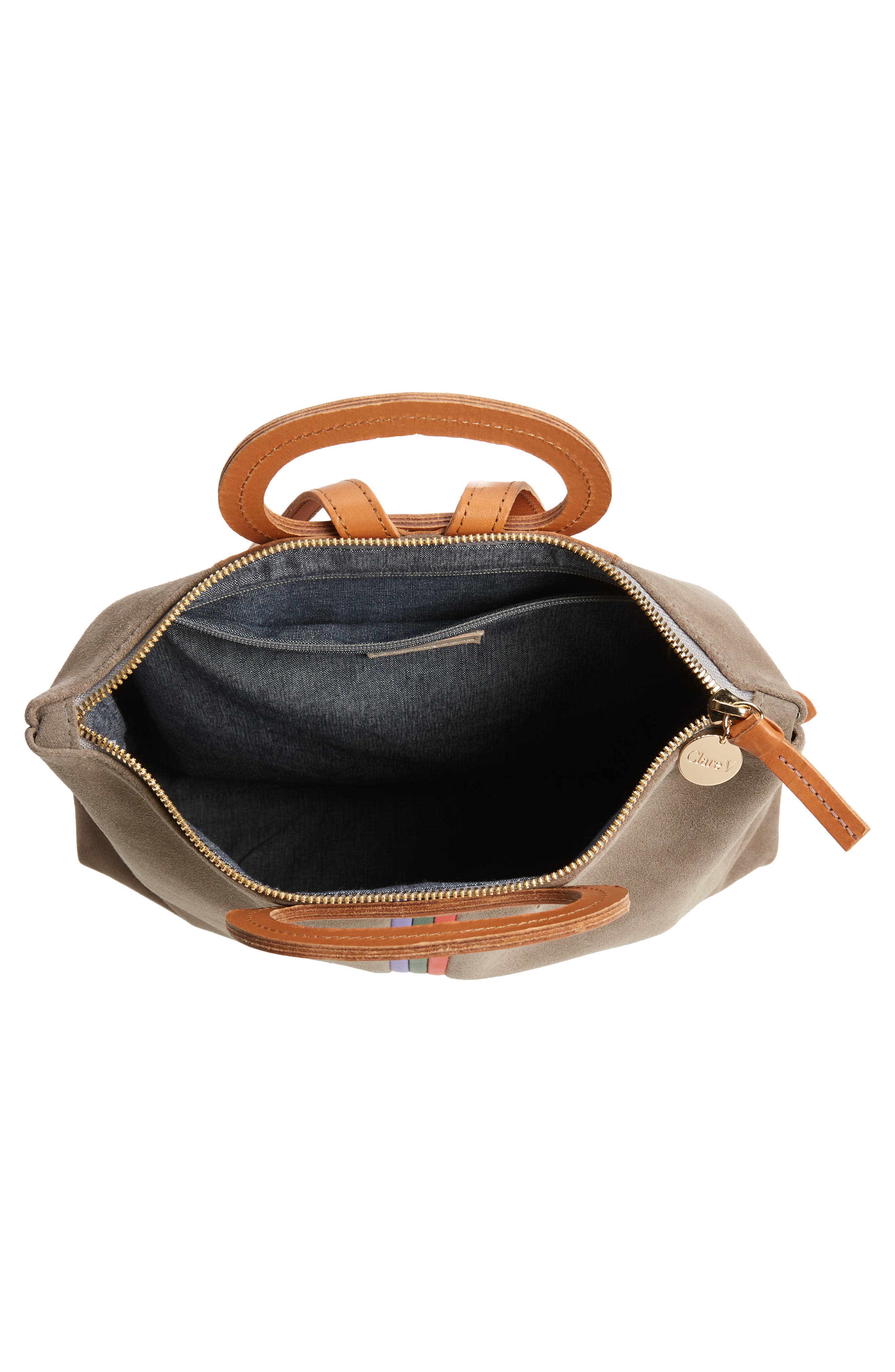 Clare V. Marcelle Suede Backpack, Alternate, color, 