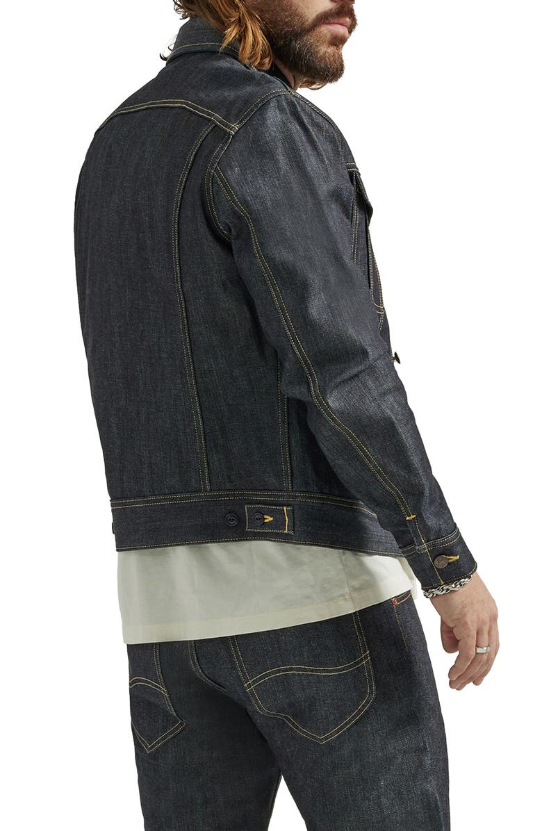 Lee 101 Rider Denim Trucker Jacket, Alternate, color, Dry Indigo