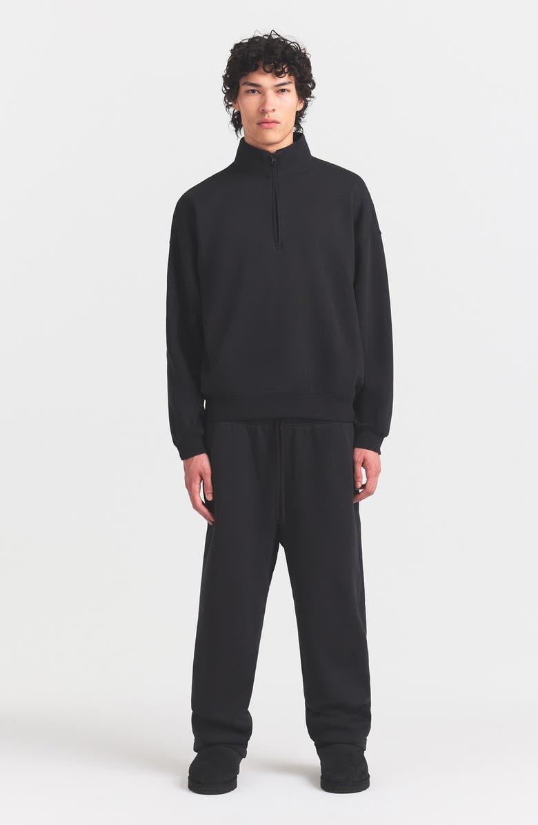 SKIMS Realxed Half Zip Pullover, Alternate, color, Washed Onyx