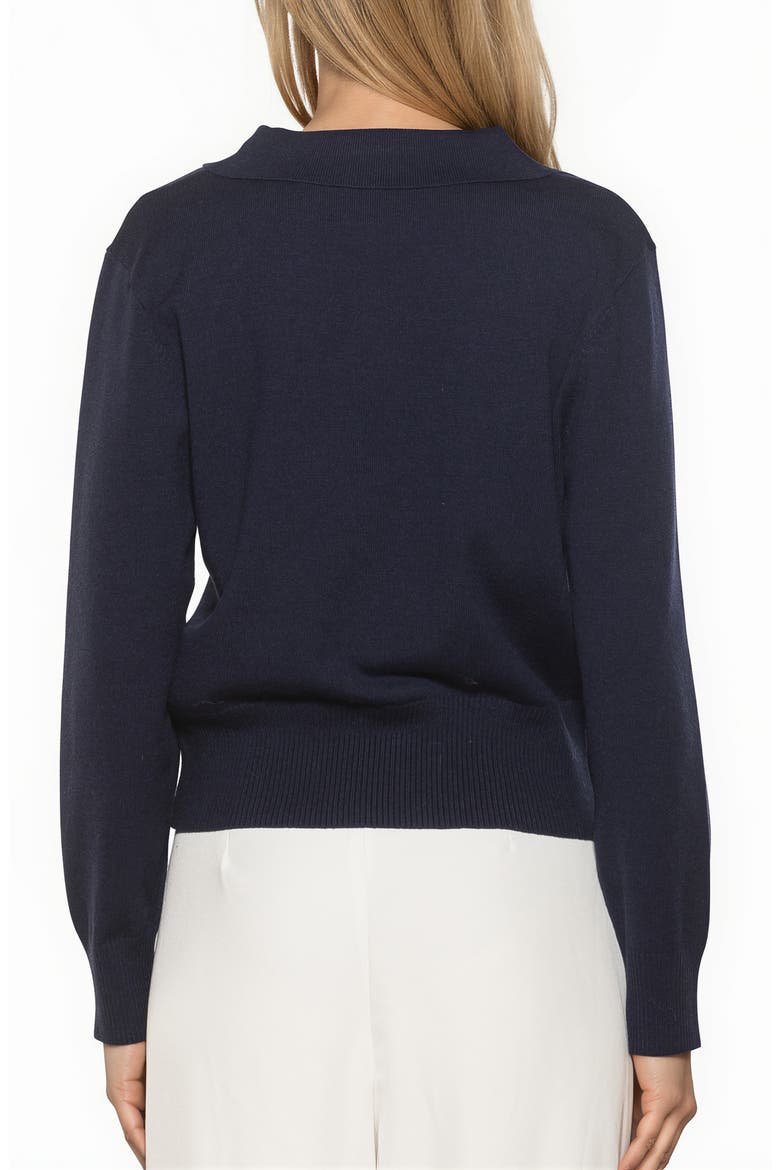 Jessica Collared Sweater, Alternate, color, NAVY