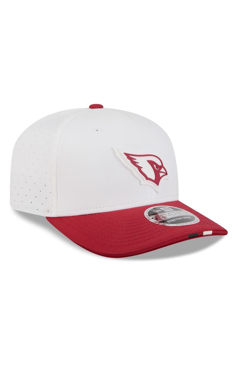 New Era Men's New Era  White/Cardinal Arizona Cardinals 2025 NFL Training Camp 9SEVENTY Adjustable Hat, Alternate, color, White