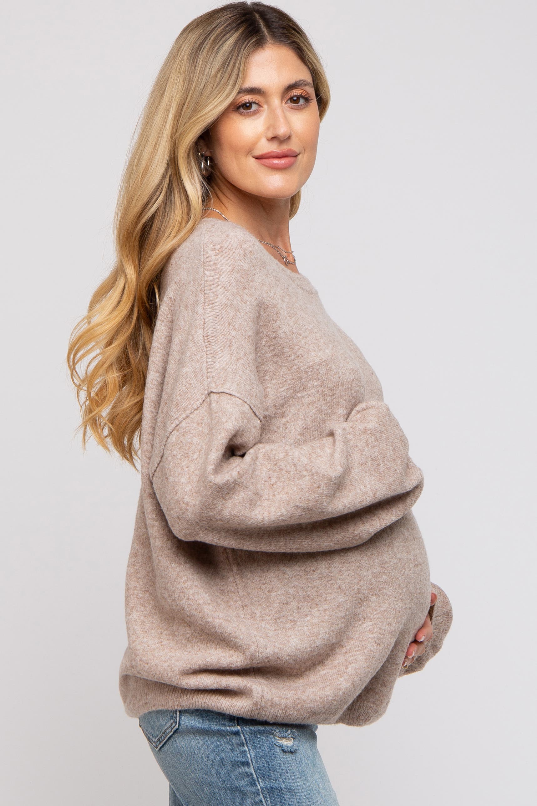 Basic Drop Shoulder Sweater - image 4