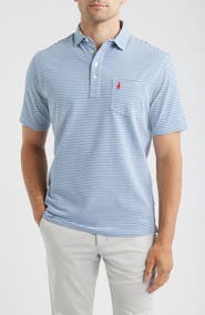 johnnie-O Jacks Stripe Hangin' Out Pocket Polo