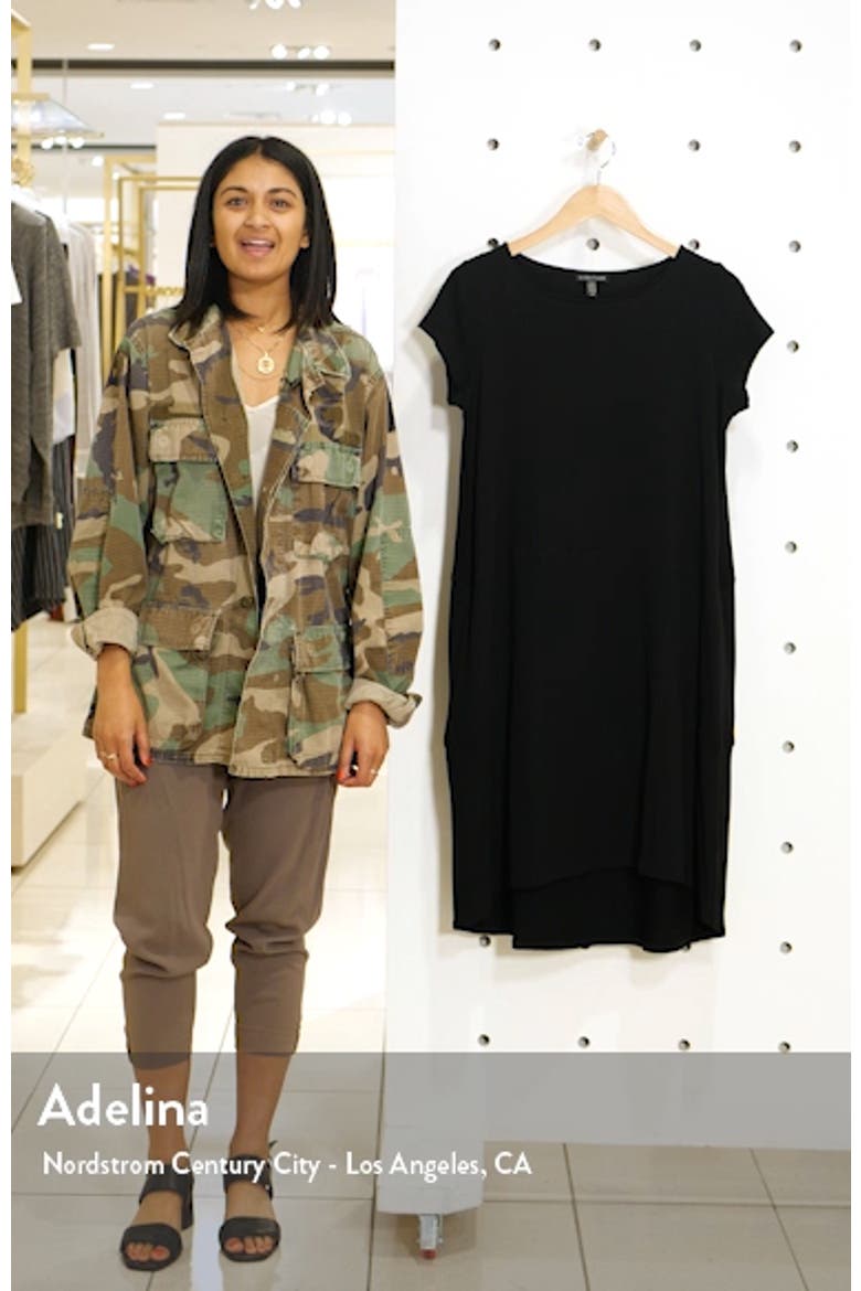 Bateau Neck Cap Sleeve Dress video