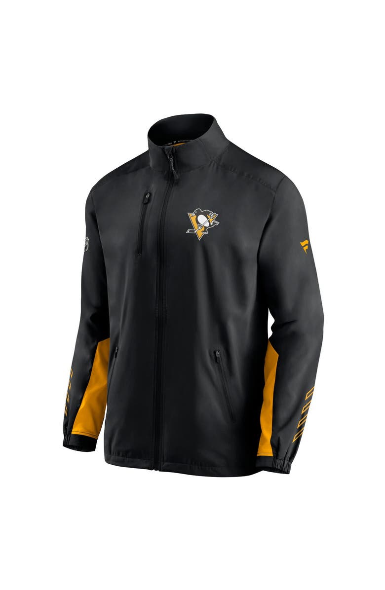 FANATICS Men's Fanatics Branded Black Pittsburgh Penguins Authentic Pro Locker Room Rinkside Full-Zip Jacket, Alternate, color,