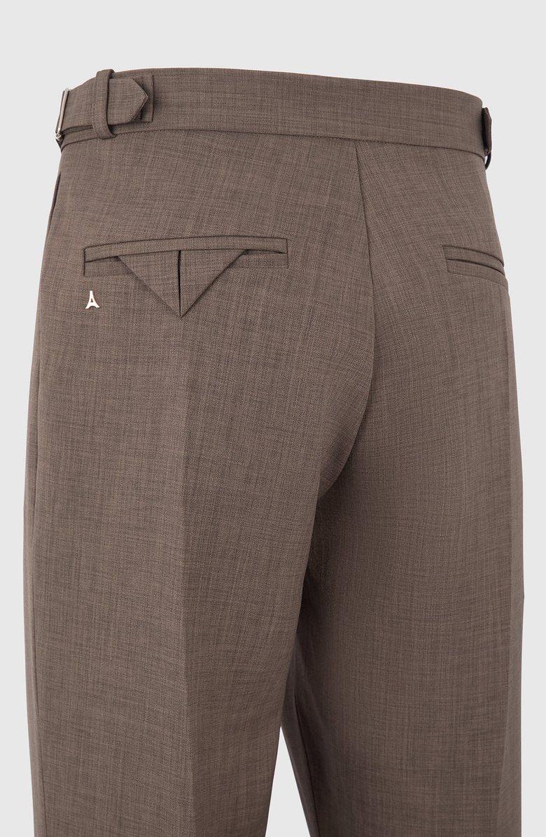 Manière De Voir Joseph Regular Fit Hatched Tailored Trousers, Alternate, color, Light Brown