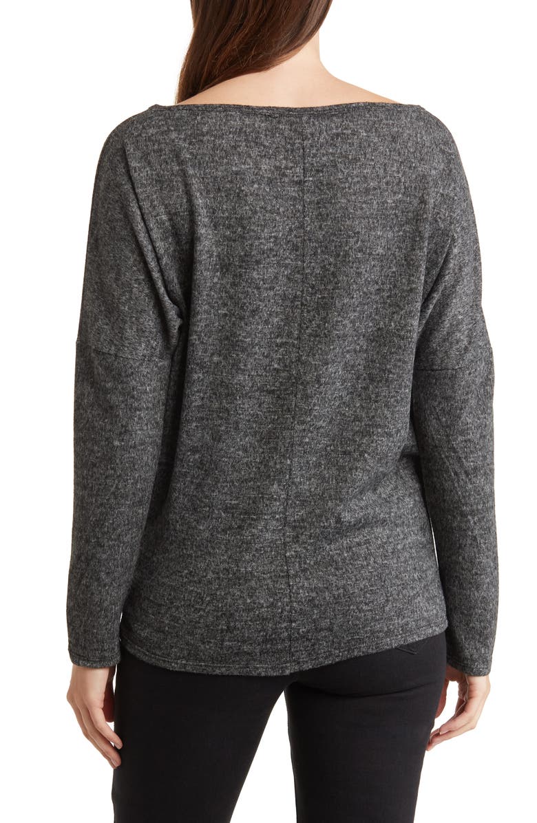 GO COUTURE Boat Neck Pullover, Alternate, color, Beetroot Purple