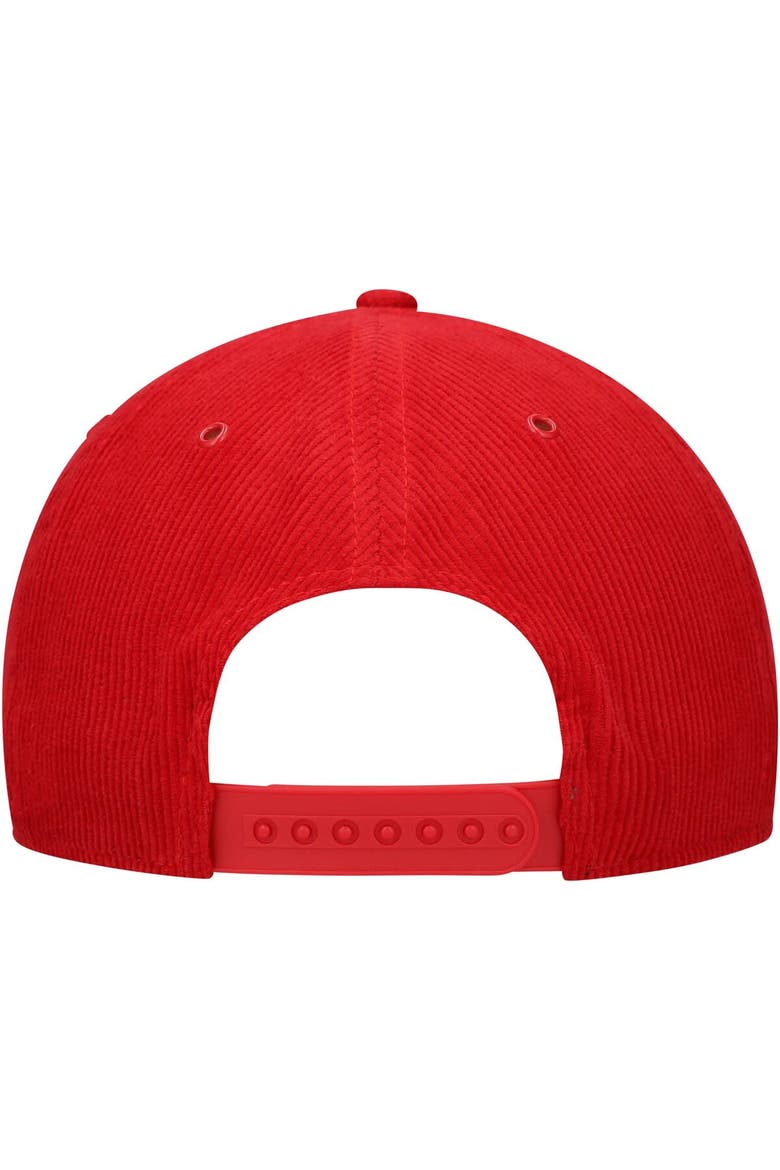 Men's American Needle Red Detroit Red Wings Corduroy Chain Stitch Adjustable Hat, Alternate, color, Red