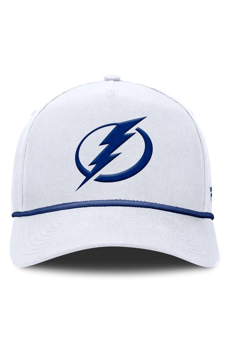 FANATICS Men's Fanatics White Tampa Bay Lightning Rope A-Frame Adjustable Hat, Alternate, color, 