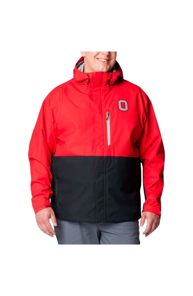 Columbia Men's Columbia  Scarlet Ohio State Buckeyes Big & Tall Field Bound Omni-Tech<sup>™</sup> Full-Zip Jacket, Alternate, color, Scarlet