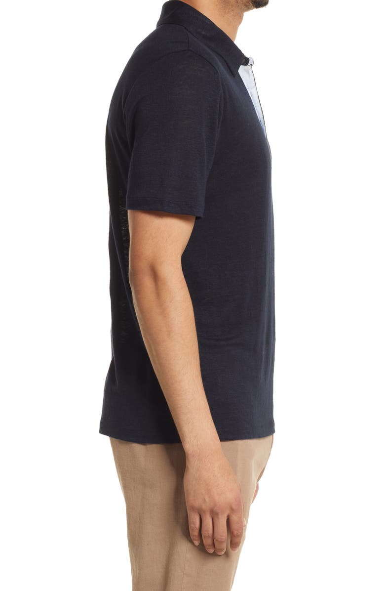 Vince Linen Polo Shirt, Alternate, color, 