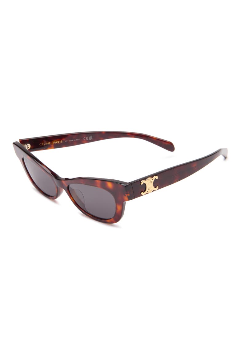 Triomphe Cat Eye Sunglasses, Alternate, color, DARK HAVANA / SMOKE