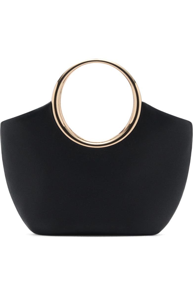 MANGO Faux Leather Bracelet Handle Bag, Main, color,