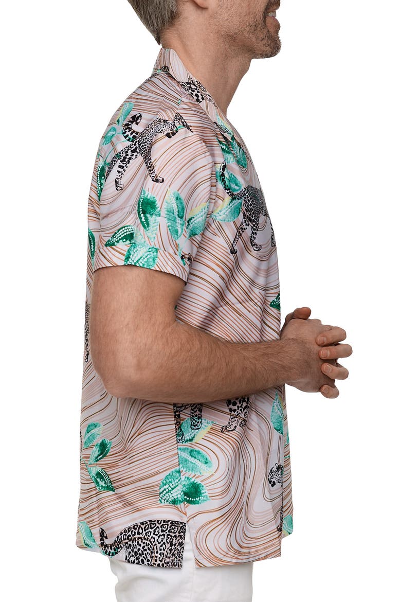 Extra Trim Fit Camp Shirt, Alternate, color, MULTI