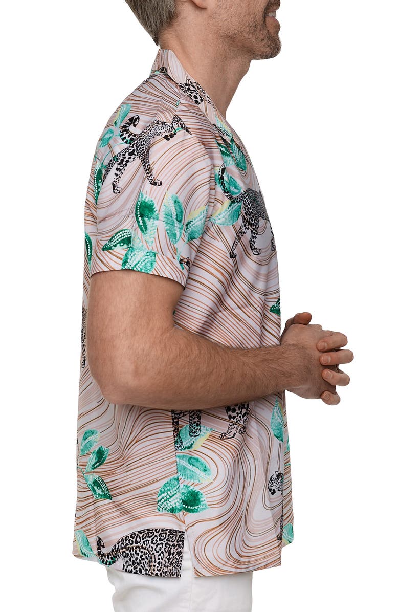 RANEES Extra Trim Fit Camp Shirt, Alternate, color, Multi