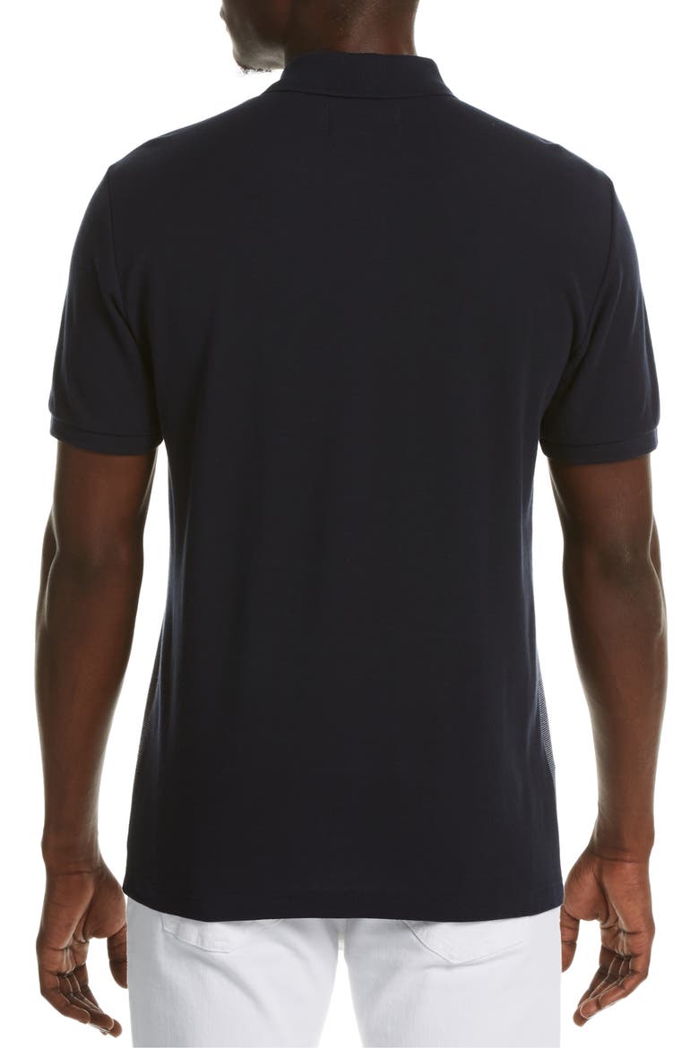 Chest Stripe Short Sleeve Polo, Alternate, color, DARK SAPPHIRE