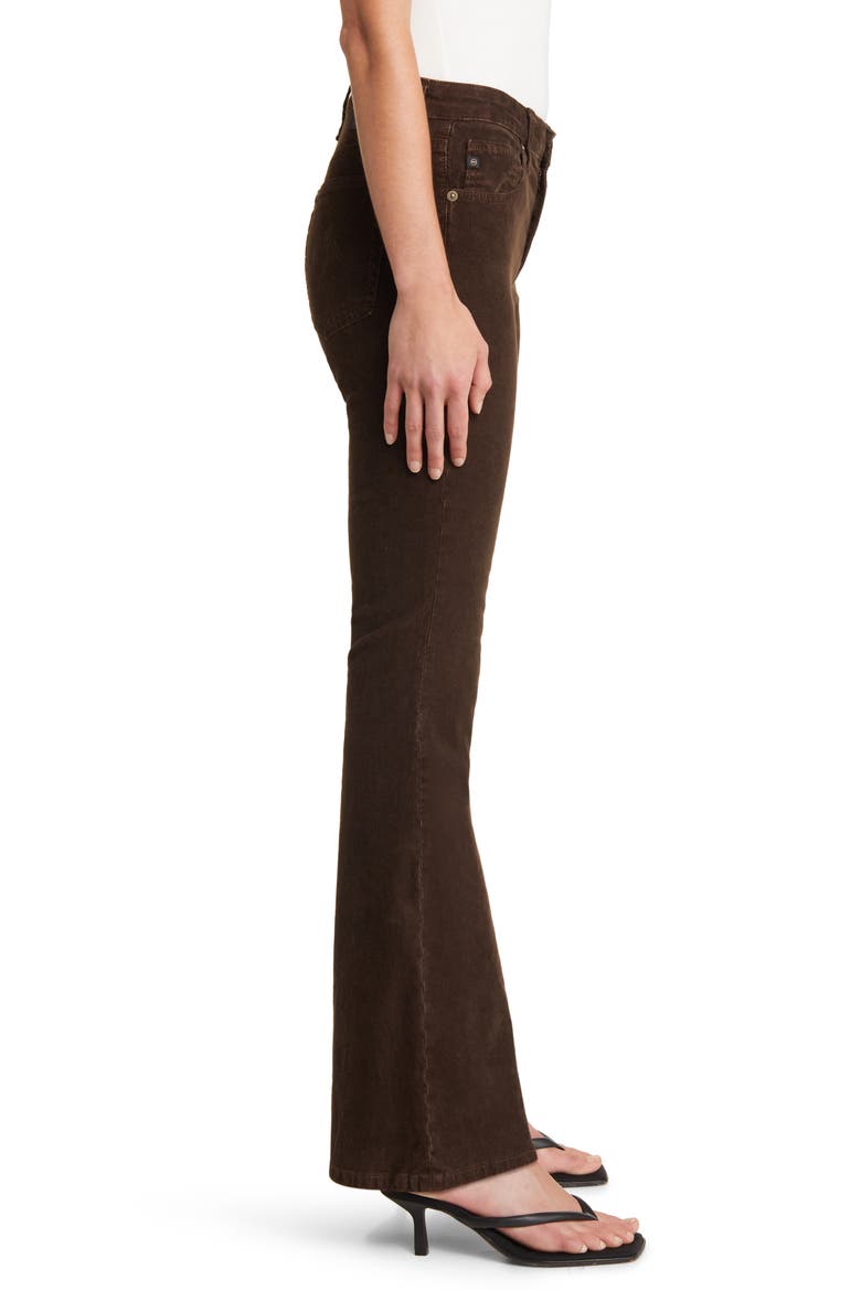 Angeline Corduroy Flare Pants, Alternate, color, SULFUR BITTER CHOCOLATE