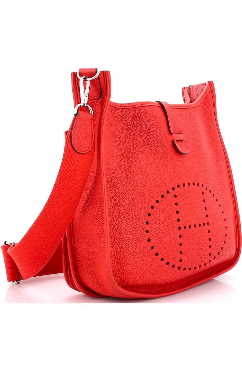 Pre-Owned Hermes Evelyne Bag Gen III Clemence PM, Alternate, color, Rouge De Coeur