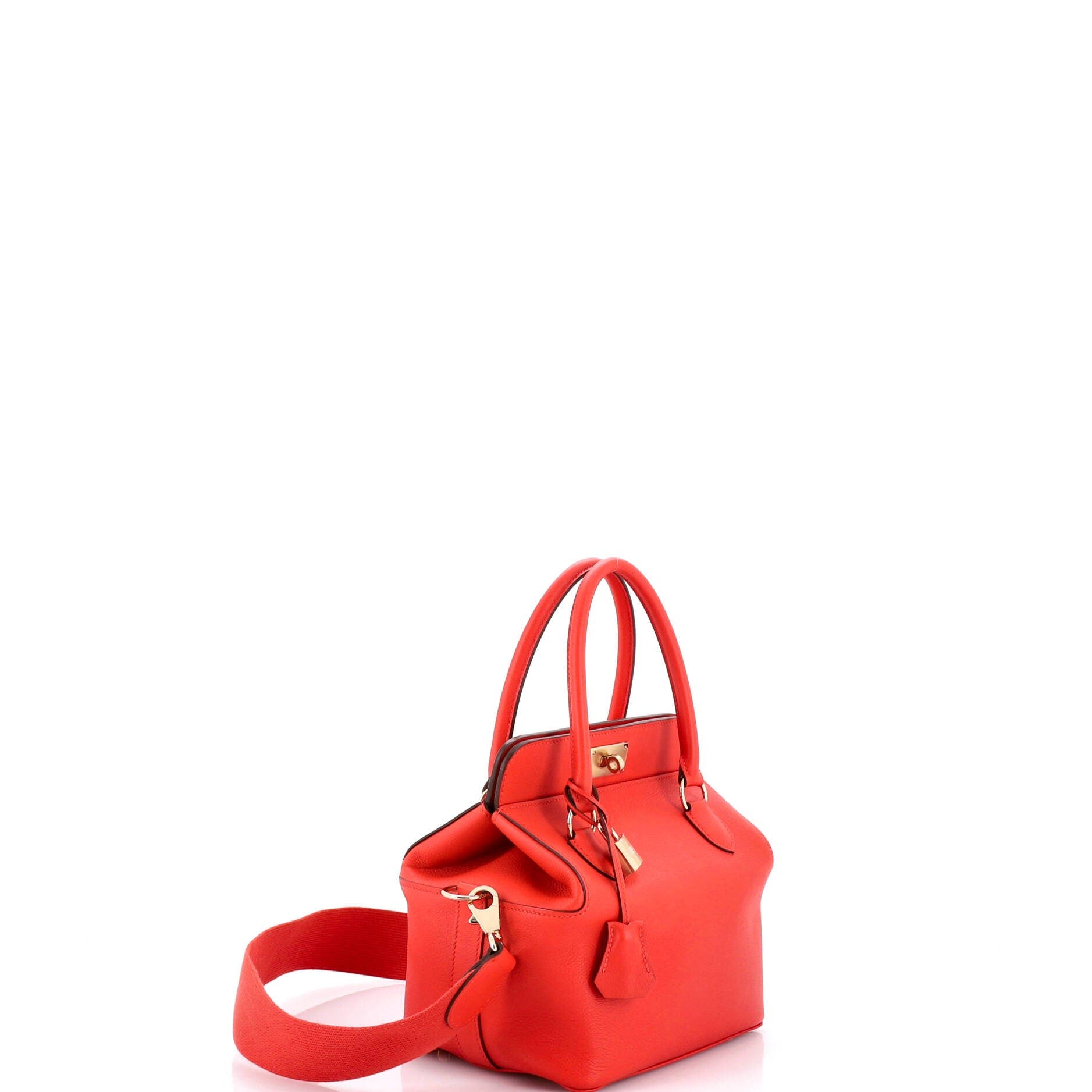 Pre-Owned Hermes Toolbox Bag Evercolor 20, Alternate, color, Capucine