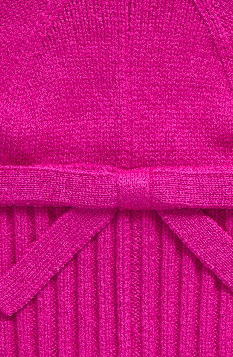 Kate Spade New York bow accent beanie, Alternate, color, Marker Pink