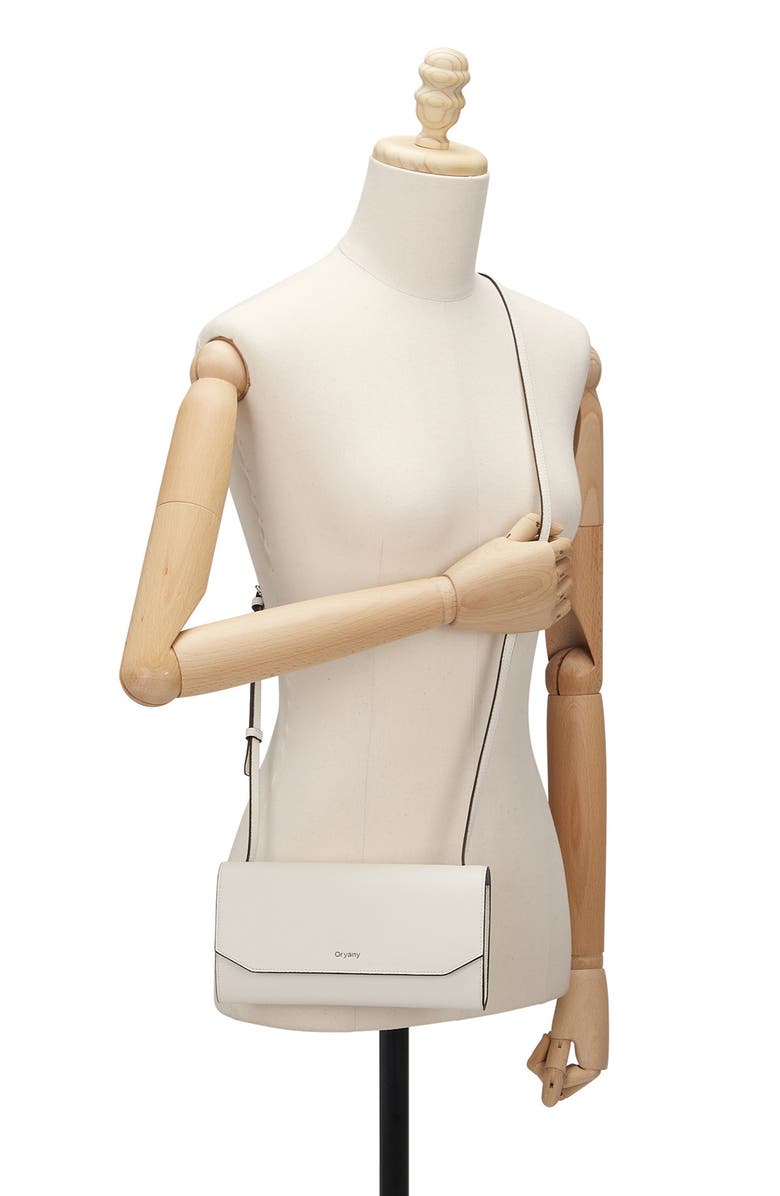 Oryany Mandy Leather Crossbody Wallet, Alternate, color, Cloud
