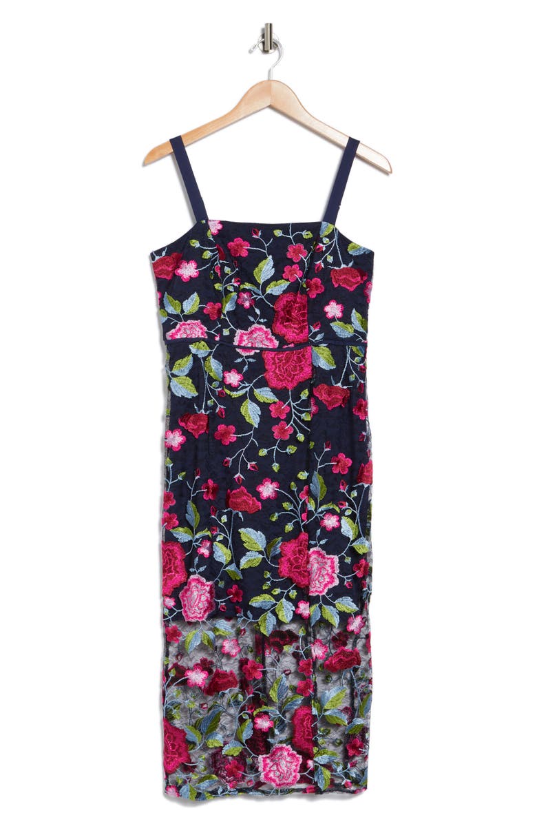 Sam Edelman Peony Embroidered Midi Dress, Alternate, color,