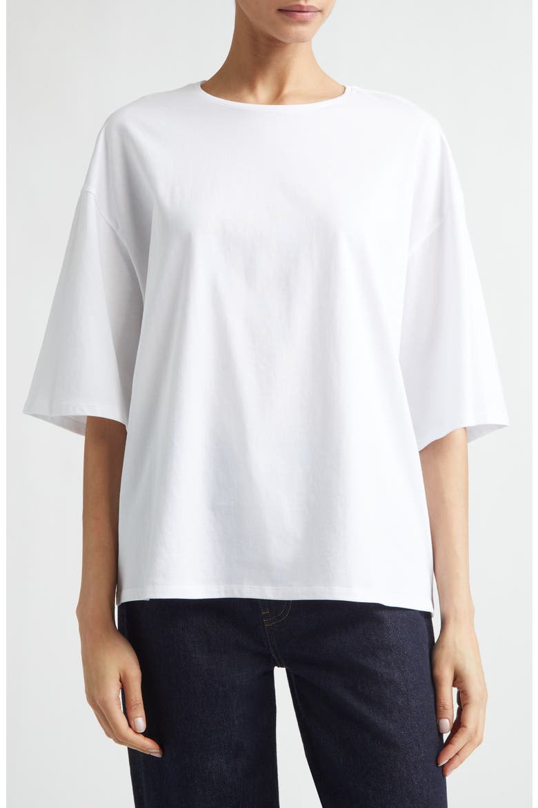 Osis Oversize Boxy Cotton T-Shirt, Main, color, WHITE