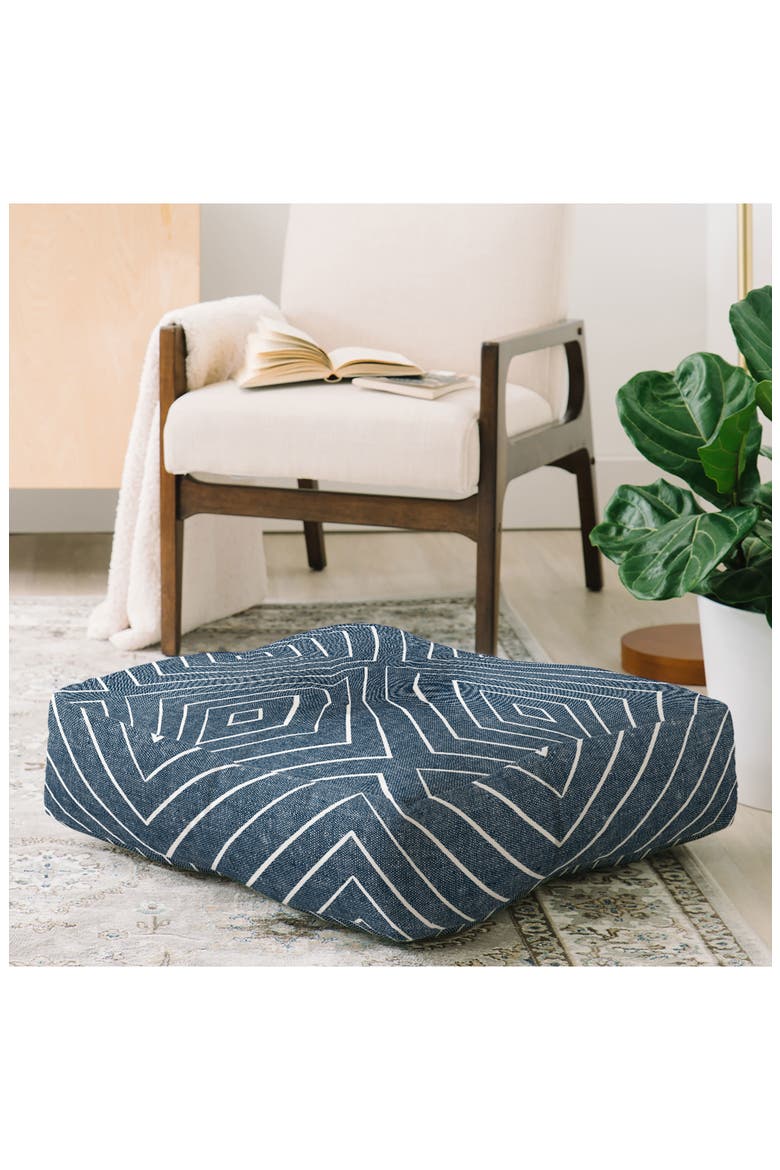 Little Arrow Deisgn Co Woven Floor Pillow, Alternate, color, MULTI