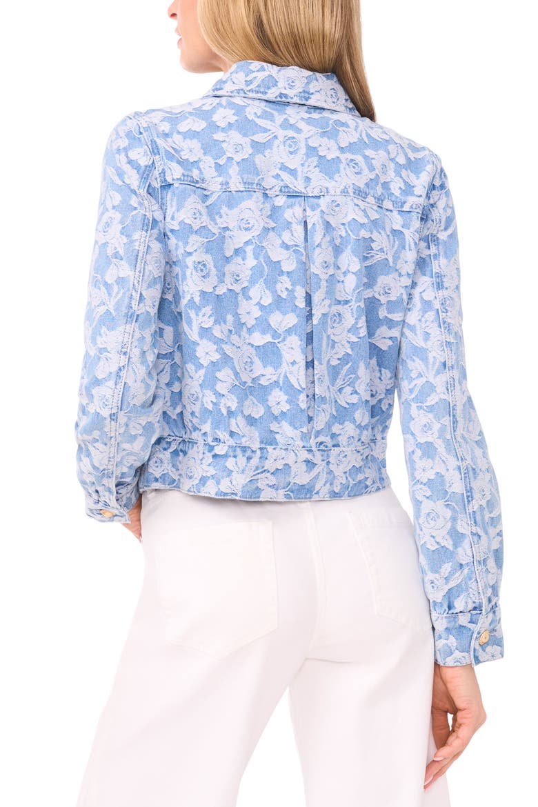 Rose Print Denim Jacket, Alternate, color, GRANADA SKY