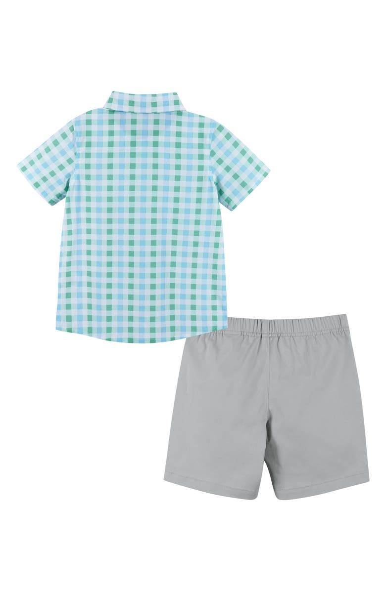 Andy & Evan Woven Button-Up Shirt, Bow Tie & Shorts Set, Alternate, color, 