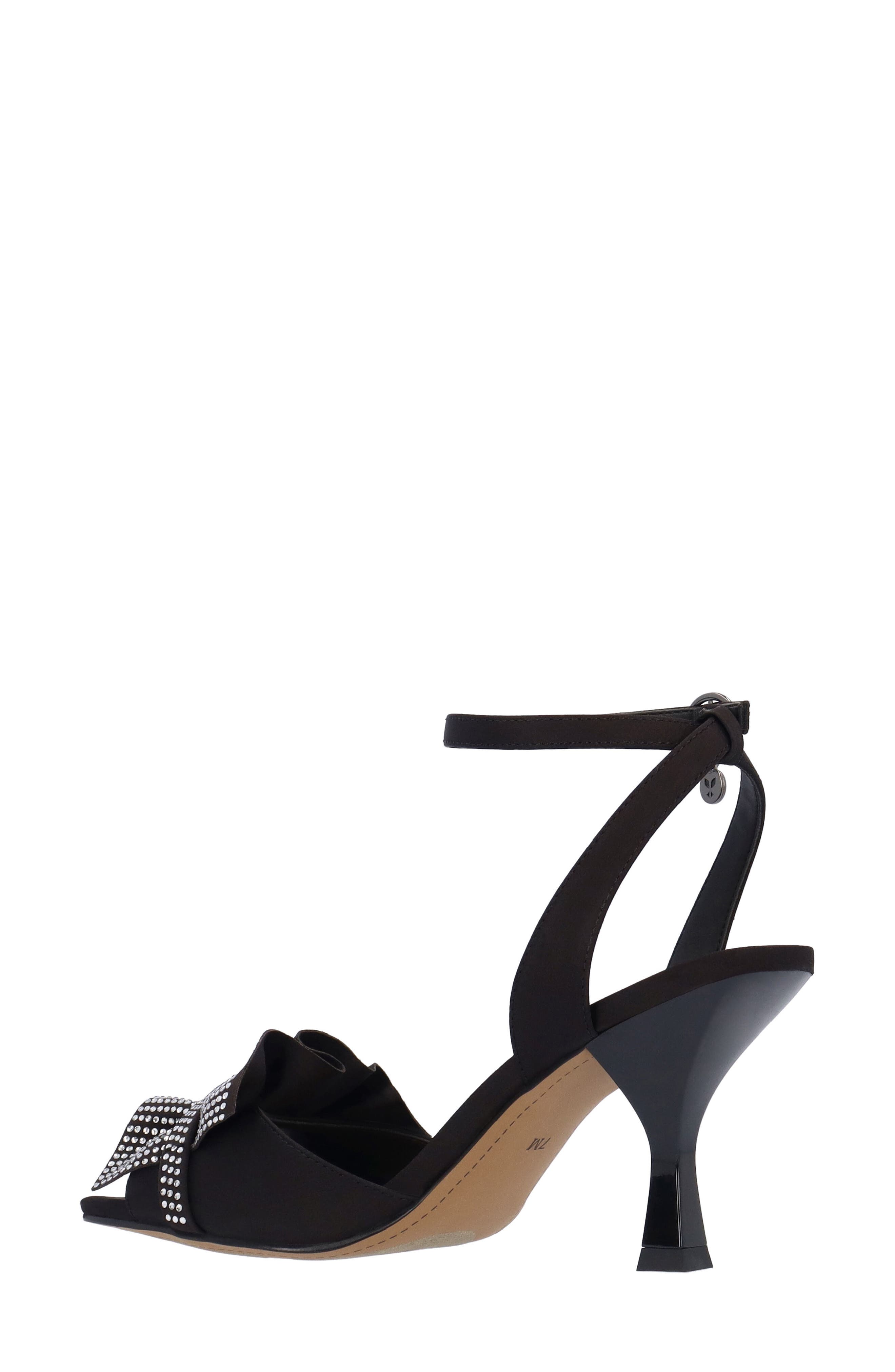 J. Reneé Almita Ankle Strap Sandal, Alternate, color, Black
