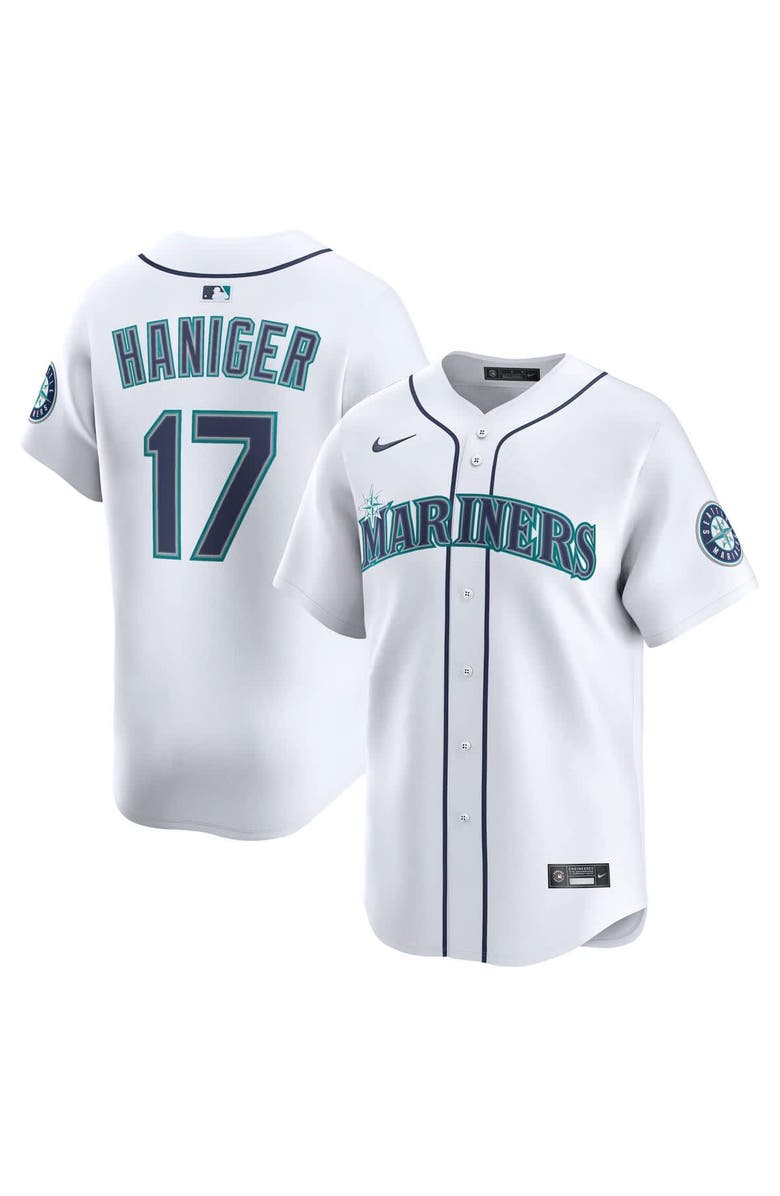 Nike Men's Nike Mitch Haniger White Seattle Mariners Home Limited Player Jersey, Main, color, 